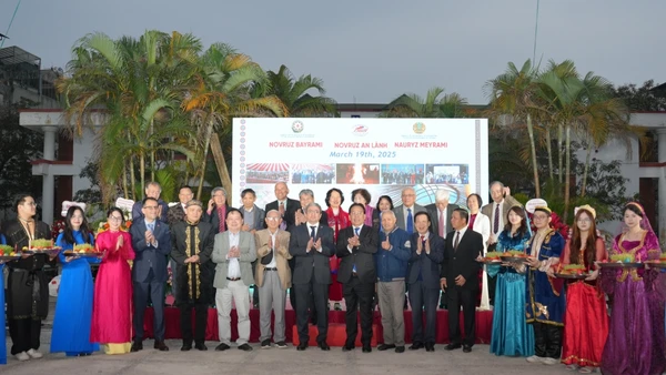 Đại sứ quán Kazakhstan tại Việt Nam tổ chức lễ đón năm mới truyền thống Nauryz. (Ảnh của Đại sứ quán Kazakhstan tại Việt Nam cung cấp)