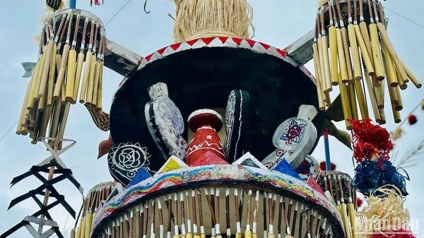 Vùng thiên nhiên phong phú đa dạng nên nghệ thuật trang trí cây nêu của người Co cũng phong phú hơn.