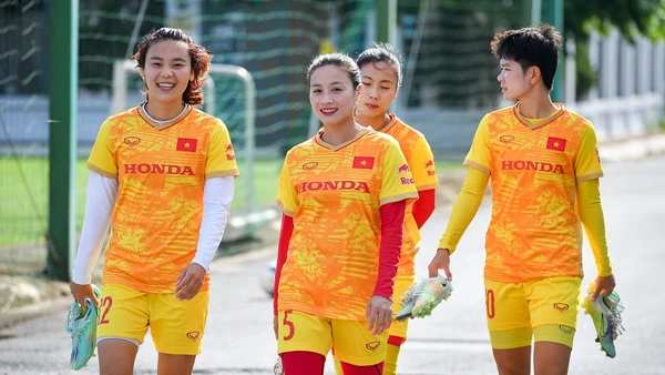 [Ảnh] Tuyển nữ Việt Nam nỗ lực tập luyện hướng tới World Cup