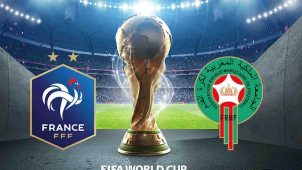 Đội tuyển Pháp đối đầu Maroc tại bán kết World Cup 2022. 