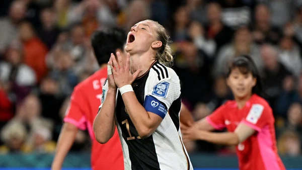 Trận hoà trước Hàn Quốc khiến đội tuyển nữ Đức (hạng 2 thế giới) lần đầu bị loại từ vòng bảng World Cup nữ. (Ảnh: Reuters)