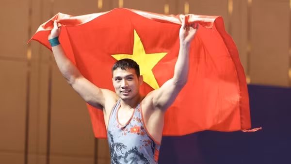Đô vật Việt Nam mang về 3 Huy chương Vàng liên tiếp. (Ảnh: TTXVN)