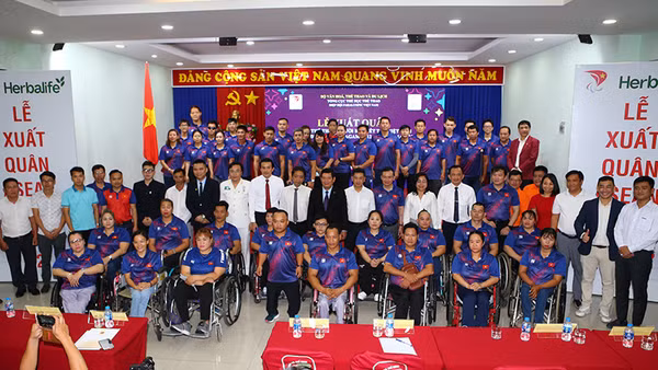 Đoàn thể thao người khuyết tật Việt Nam dự ASEAN Para Games 12 với 164 thành viên. (Ảnh: Hoàng Tùng)