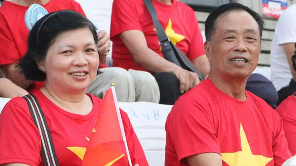 [Ảnh] U22 Việt Nam được khán giả yêu thích trong trận tranh Huy chương Đồng