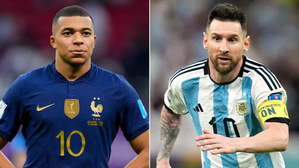 Kylian Mbappe và Lionel Messi.