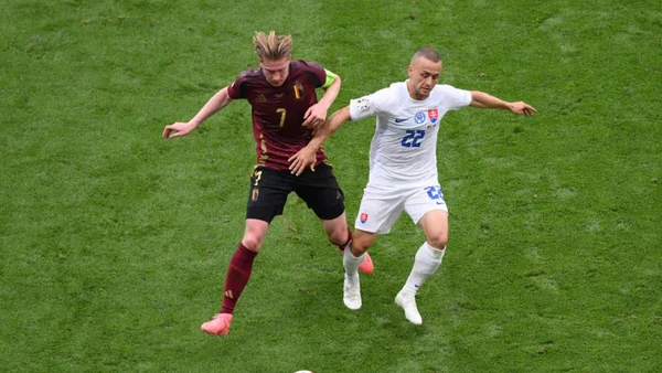 Đội tuyển Bỉ thua 0-1 trước đối thủ bị đánh giá yếu hơn là Slovakia. (Ảnh: UEFA)