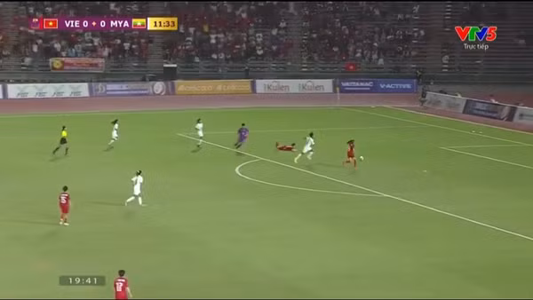 Bàn thắng mở tỷ số của Huỳnh Như. (Nguồn: VTV)