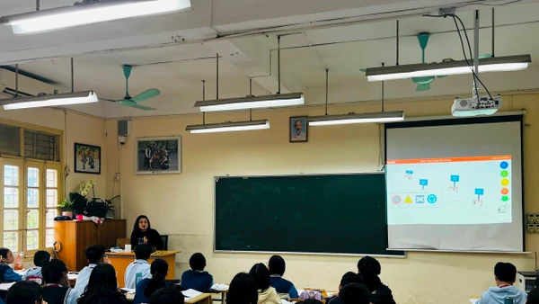 Một tiết học tại Trường THCS Đống Đa (Hà Nội).