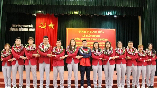 Những gương mặt vận động viên tiêu biểu của tỉnh Thanh Hóa.