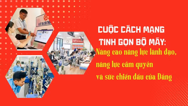 Cuộc cách mạng tinh gọn bộ máy: Nâng cao năng lực lãnh đạo, năng lực cầm quyền và sức chiến đấu của Đảng