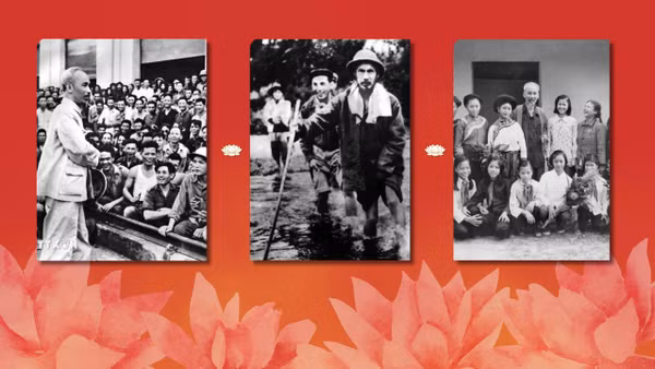 Bác vẫn cùng chúng cháu hành quân