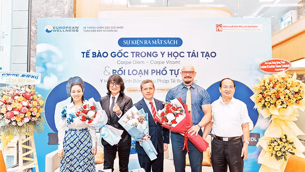 European Wellness ra mắt sách về tế bào gốc và tự kỷ tại Việt Nam.