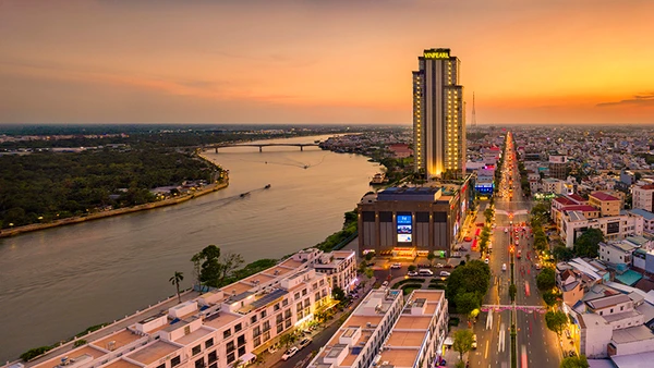 Một góc thành phố Cần Thơ. (Ảnh: NGUYỄN HỮU THÀNH)