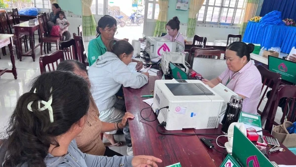 Điểm giao dịch xã của Ngân hàng Chính sách xã hội tỉnh Ninh Thuận.