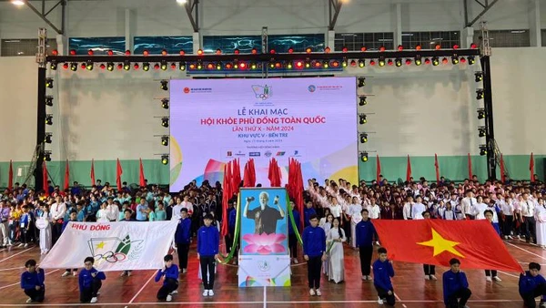 Lễ khai mạc Hội khỏe Phù Đổng toàn quốc lần thứ 10 - năm 2024, khu vực 5 được tổ chức tại tỉnh Bến Tre.