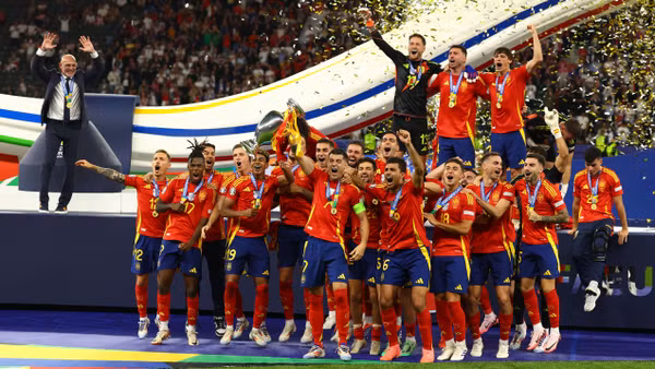 Đội tuyển Tây Ban Nha lần thứ 4 giành ngôi vô địch Euro. (Ảnh: Reuters)
