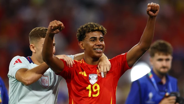 Tài năng trẻ Lamine Yamal đã giúp đội tuyển Tây Ban Nha giành vé vào chung kết EURO khi cậu chỉ mới 16 tuổi. (Ảnh: Reuters)