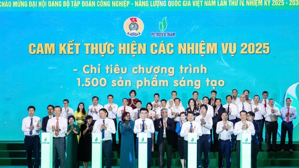 Tập đoàn Công nghiệp-Năng lượng quốc gia Việt Nam (Petrovietnam) thực hiện nghi thức phát động Tháng công nhân, Tháng hành động an toàn vệ sinh lao động năm 2025.