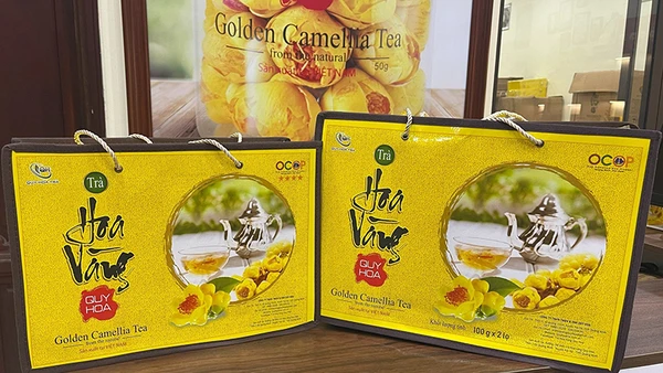 Trà hoa vàng Quy Hoa, Quảng Ninh, sản phẩm OCOP 5 sao. (Ảnh: quyhoatra.com.vn)