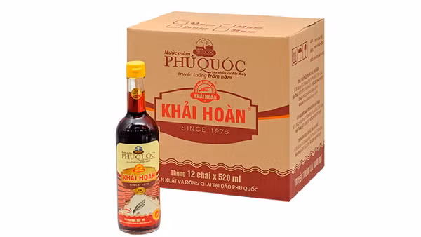 Nước mắm Phú Quốc Khải Hoàn 43 độ đạm. (Ảnh: Khải Hoàn Phú Quốc)