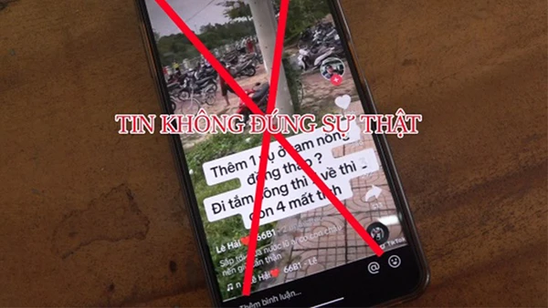 Thông tin sai sự thật do Lê Thanh Hải đăng tải.