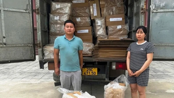 Các đối tượng và vật chứng liên quan trong vụ án. (Ảnh: Công an tỉnh Nam Định)