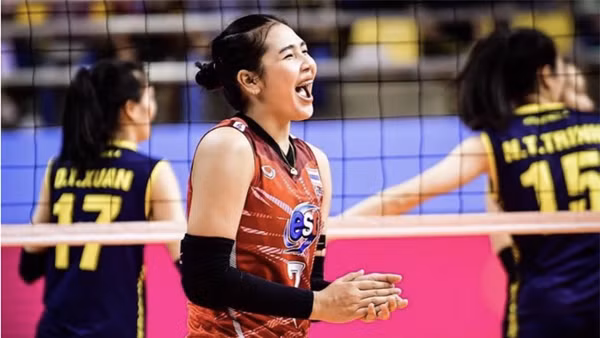 Tay đập nổi tiếng Sasipaporn Janthawisut - thành viên đội tuyển Thái Lan chính thức đầu quân cho đội bóng chuyền Geleximco Thái Bình trong mùa giải 2023. (Ảnh: Sở Văn hóa, Thể thao và Du lịch tỉnh Thái Bình cung cấp)