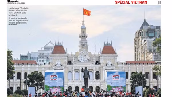 Báo Nhân đạo: Đất nước Việt Nam tự do trải qua 50 năm phát triển sau nửa thế kỷ thống nhất đất nước. 