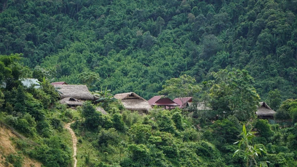 Một góc bản Búng.