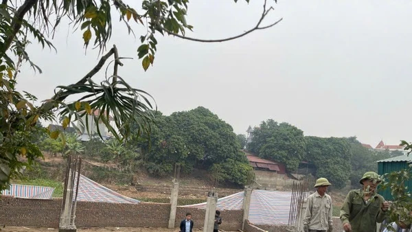 Tháo dỡ công trình vi phạm tại thị trấn Đạo Đức tháng 1/2025.