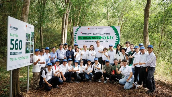 Với sự chung tay và nỗ lực của nhiều bên, Heineken Việt Nam đã đạt tham vọng cân bằng nước năm 2030 tại lưu vực sông Tiền sớm 5 năm.