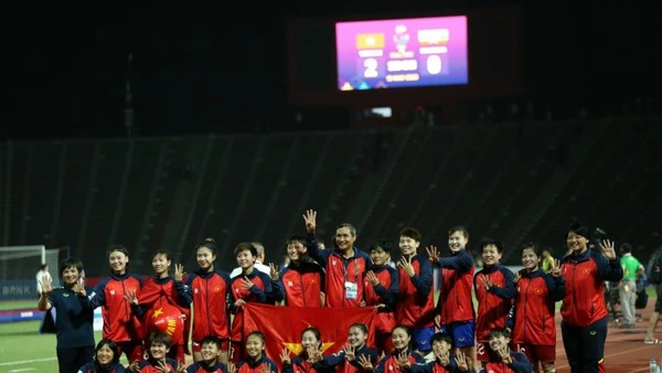 Đội tuyển nữ Việt Nam lập kỳ tích với 8 lần giành Huy chương Vàng SEA Games, trong đó có 4 kỳ liên tiếp. (Ảnh: VFF)