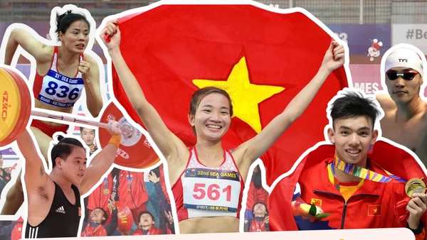 [Infographic] Những gương mặt “vàng” của thể thao Việt Nam tại SEA Games 32