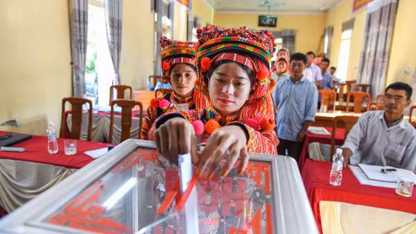 Việt Nam đã có nhiều nỗ lực trong việc bảo đảm quyền chính trị, trong đó có quyền bầu cử, ứng cử cho người dân tộc thiểu số. (Ảnh: THÀNH ĐẠT) 