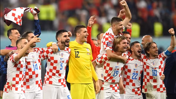 Sau chiến thắng 2-1 trước Maroc, Croatia có lần thứ hai liên tiếp về đích trong tốp 3 chung cuộc ở sân chơi World Cup. (Ảnh: FIFA)