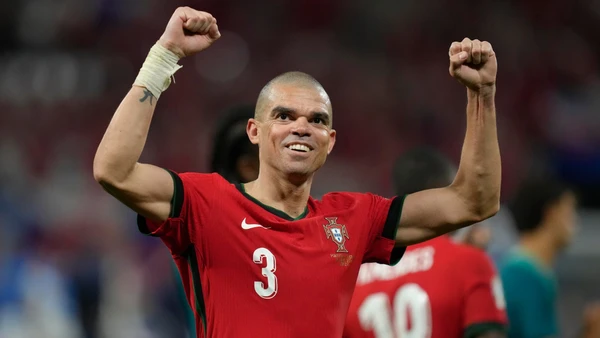 Pepe ăn mừng chiến thắng của Bồ Đào Nha trước Cộng hòa Séc. (Ảnh: EURO 2024) 