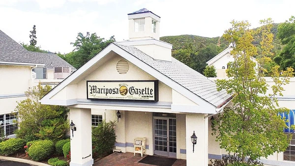 Trụ sở báo Mariposa Gazette.