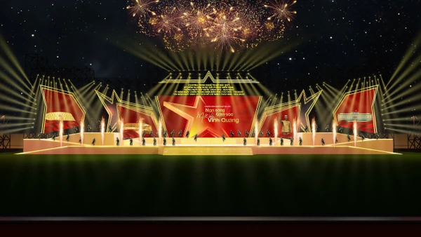 Phối cảnh sân khấu của chương trình. (Ảnh: BTC)