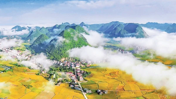 Thung lũng Bắc Sơn. (Ảnh DƯƠNG TUẤN)