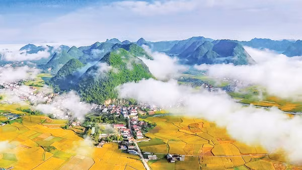 Thung lũng Bắc Sơn. (Ảnh DƯƠNG TUẤN)