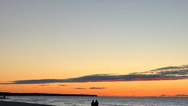 Mùa thu vàng Kolobrzeg.