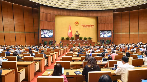 Toàn cảnh kỳ họp thứ tám, Quốc hội khóa XV. Ảnh: DUY LINH