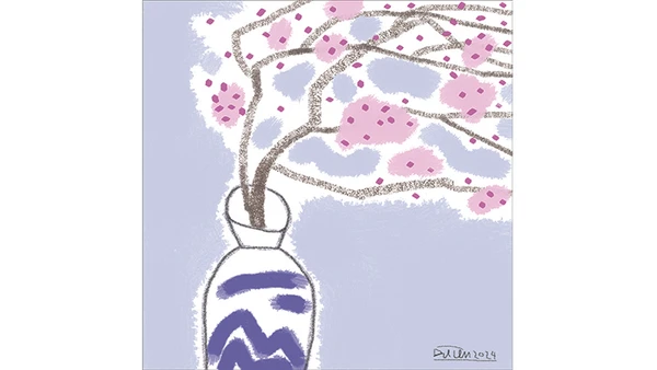 Minh họa trang thơ: ĐẶNG TIẾN