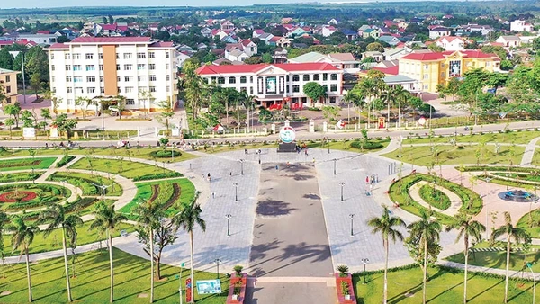 Thị trấn Hồ Xá, huyện Vĩnh Linh hôm nay. 