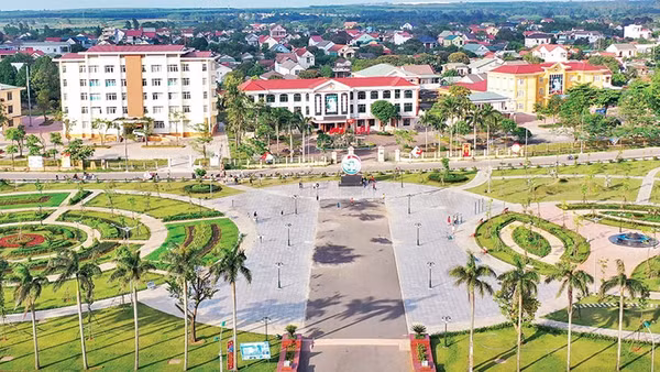 Thị trấn Hồ Xá, huyện Vĩnh Linh hôm nay. 