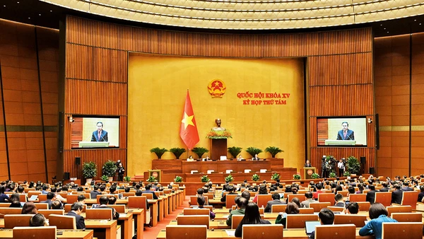 Quang cảnh Kỳ họp thứ 8, Quốc hội khóa XV. Ảnh: ĐĂNG ANH