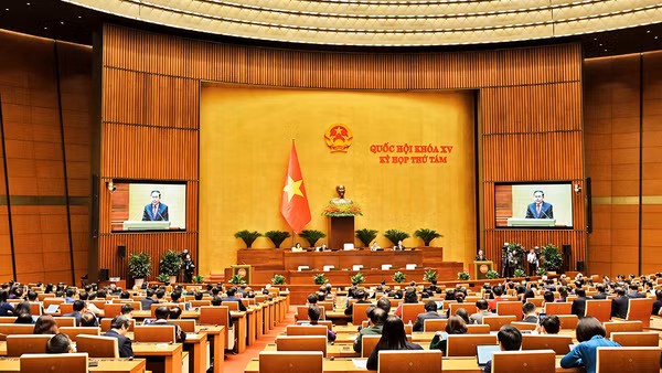 Quang cảnh Kỳ họp thứ 8, Quốc hội khóa XV. Ảnh: ĐĂNG ANH