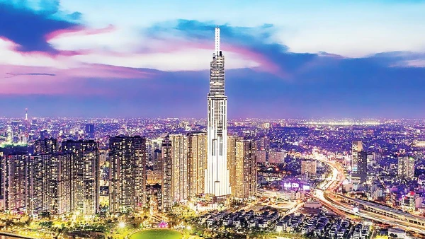 Khu đô thị hiện đại bên bờ sông Sài Gòn. Ảnh: THANH VŨ