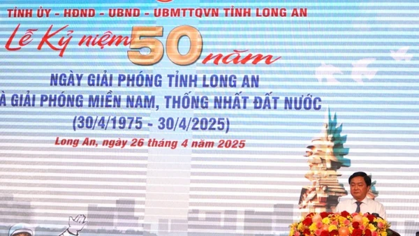 Bí thư Tỉnh ủy Long An Nguyễn Văn Quyết đã ôn lại truyền thống lịch sử hào hùng vùng đất và con người Long An.