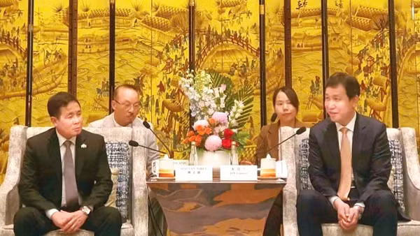 Lãnh đạo tỉnh Long An làm việc với chính quyền tỉnh Liêu Ninh (Trung Quốc). 